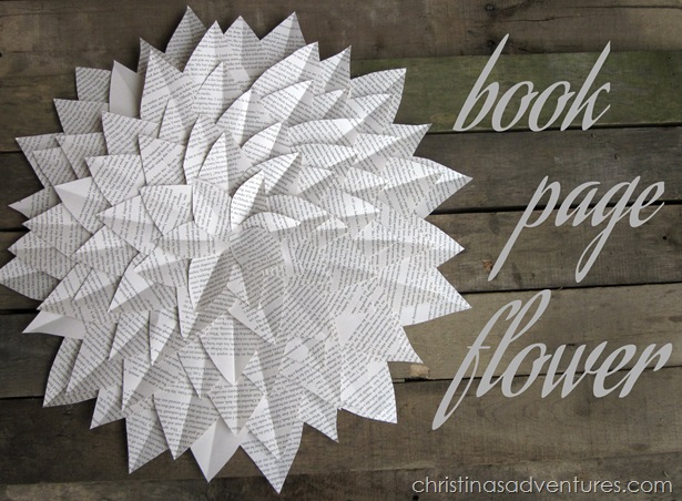 bookpageflower