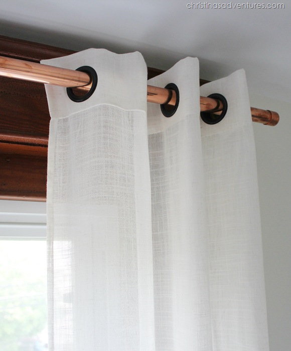 Copper Curtain Rod Brackets Water Pipe Shower Curtai